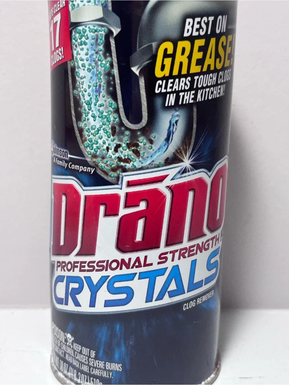 Drano Professional Strength Crystals Drain Cleaner New Rare Discontinued